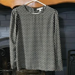 Proulouge Black & White Dotted Blouse size Med